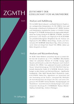 ZGMTH – Zeitschrift der Gesellschaft für Musiktheorie, 14. Jahrgang 2017 von Jeßulat,  Ariane, Scheideler,  Ullrich, Sprau,  Kilian, Utz,  Christian, Weidner,  Verena, Woerner,  Felix