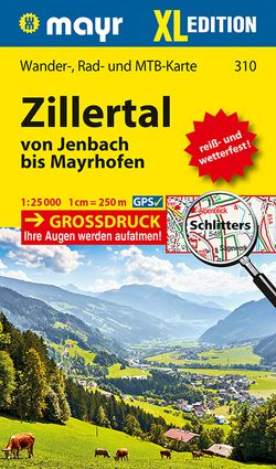 Mayr Wanderkarte Zillertal XL – Von Jenbach bis Mayrhofen 1:25.000 von KOMPASS-Karten GmbH