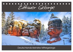 Zittauer Gebirge – Deutschlands kleinstes Mittelgebirge (Tischkalender 2024 DIN A5 quer), CALVENDO Monatskalender von LianeM,  LianeM