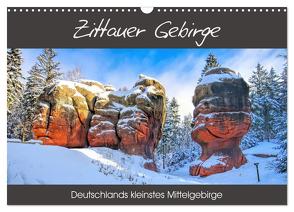 Zittauer Gebirge – Deutschlands kleinstes Mittelgebirge (Wandkalender 2024 DIN A3 quer), CALVENDO Monatskalender von LianeM,  LianeM