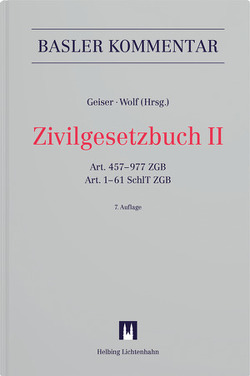 Zivilgesetzbuch II von Ammann,  Dario, Arnet,  Ruth, Bauer,  Christoph, Bauer,  Thomas, Bornhauser,  Philip, Bösch,  René, Breitschmid,  Peter, Brogli,  Eduard, Brugger,  Lukas, Brunner,  Christoph, Bühler,  Roland, Däppen,  Robert K., Eggel,  Martin, Ernst,  Wolfgang, Fankhauser,  Roland, Fountoulakis,  Christiana, Gabrieli,  Daniel, Gäumann,  Stefan, Geiser,  Thomas, Giampaolo,  Davide, Graf-Gaiser,  Cora, Gross,  Dominique, Grüninger,  Harold, Guyer,  Rahel, Huwiler,  Bruno, Isler,  Peter R., Jeitziner,  Roland, Jenny,  David, Karrer,  Martin, Keller Lüscher,  Katrin, Kley,  Andreas, Lehmann,  Urs, Leu,  Daniel, Meili,  Andreas, Minnig,  Yannick, Montini,  Michel, Mooser,  Michel, Müller,  Roland M, Petitpierre,  Etienne, Piatti,  Giorgio, Rampini,  Corrado, Reusser,  Ruth E., Rey,  Heinz, Rickli,  Samuel, Rusch,  Arnold F., Schaufelberger,  Peter Carl, Schmid,  Jürg, Schmid-Tschirren,  Christina, Schulin,  Hermann, Schwander,  Ivo, Staehelin,  Daniel, Strebel,  Lorenz, Thurnherr,  Christoph, Vischer,  Markus, Vogt,  Nedim Peter, Wichtermann,  Jürg, Wiegand,  Wolfgang, Wolf,  Stephan, Zogg,  Samuel