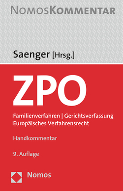 Zivilprozessordnung von Saenger,  Ingo