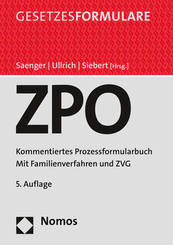 Zivilprozessordnung von Saenger,  Ingo, Siebert,  Oliver, Ullrich,  Christoph