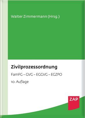 Zivilprozessordnung von Zimmermann,  Walter