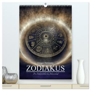 Zodiakus – Die Tierkreiszeichen im Jahresverlauf (hochwertiger Premium Wandkalender 2024 DIN A2 hoch), Kunstdruck in Hochglanz von Hartmann,  Gregor