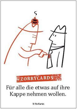 Zorrycards – Für alle, die etwas auf ihre Kappe nehmen wollen von Fassbender,  Nina, Freiherr Knigge,  Moritz, Schellberg,  Michael