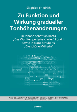 Zu Funktion und Wirkung gradueller Tonhöhenänderungen in J. S. Bachs „Das Wohltemperierte Klavier“ I und II sowie F. Schuberts „Die schöne Müllerin“ von Friedrich,  Siegfried