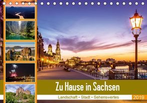 Zu Hause in Sachsen (Tischkalender 2019 DIN A5 quer) von Christoph Perret,  CP-PhotoGraphics.de