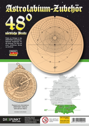 Zubehör-Platte 48° (für Astrolabium) von Schulze Media GmbH