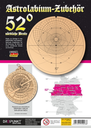 Zubehör-Platte 52° (für Astrolabium) von Schulze Media GmbH