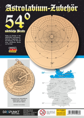 Zubehör-Platte 54° (für Astrolabium) von Schulze Media GmbH