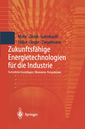 Zukunftsfähige Energietechnologien für die Industrie von Gernhardt,  Dirk, Mohr,  Markus, Skiba,  Martin, Thalheim,  Y., Unger,  Hermann, Ziegelmann,  Arko, Ziolek,  Andreas