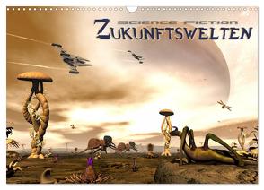 Zukunftswelten (Science Fiction) (Wandkalender 2024 DIN A3 quer), CALVENDO Monatskalender von Schröder,  Karsten