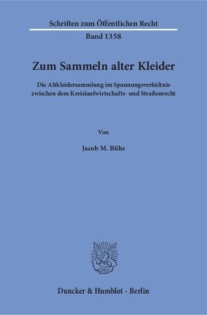 Zum Sammeln alter Kleider. von Bühs,  Jacob M.