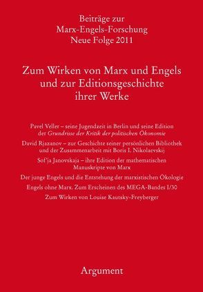 Zum Wirken von Marx und Engels und zur Editionsgeschichte ihrer Werke von Hecker,  Rolf, Sperl,  Richard, Vollgraf,  Carl-Erich