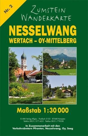 Zumstein Wanderkarte Nesselwang – Wertach – Oy-Mittelberg