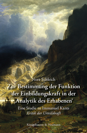 Zur Bestimmung der Funktion der Einbildungskraft in der ›Analytik des Erhabenen‹ von Schleich,  Nora