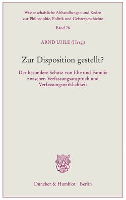 Zur Disposition gestellt? von Uhle,  Arnd