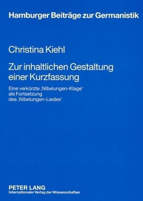 Zur inhaltlichen Gestaltung einer Kurzfassung von Kiehl,  Christina