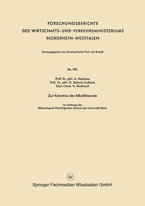 Zur Kenntnis der Alkalititanate von Neuhaus,  Alfred