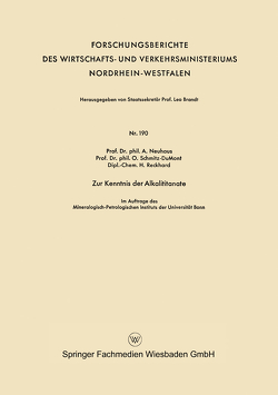 Zur Kenntnis der Alkalititanate von Neuhaus,  Alfred