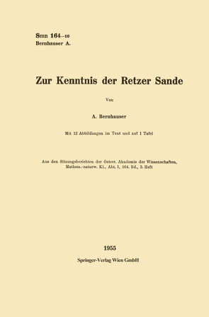 Zur Kenntnis der Retzer Sande von Bernhauser,  Augustin