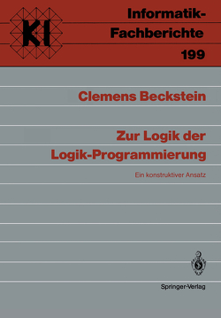 Zur Logik der Logik-Programmierung von Beckstein,  Clemens