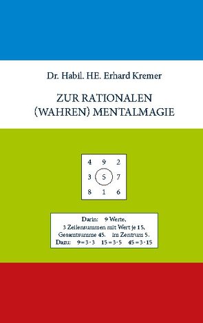 Zur rationalen (wahren) Mentalmagie von Kremer,  Erhard