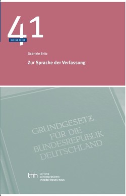 Zur Sprache der Verfassung von Britz,  Gabriele