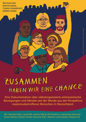 Zusammen haben wir eine Chance von Activistar,  Film and Video Productions Collective, Ali,  Wassan, Arslan,  Ibrahim, Bah,  Mouctar, Bali,  Garip, Basu,  Sanchita, Cheatom,  Ria, Eding,  Jasmin, Llanquiray,  Painemal, Saadna,  Leila, Tijana,  Tijana Vukmirovic, Ünsal,  Nadiye, Watara,  Bruno, Zerrin,  Günes