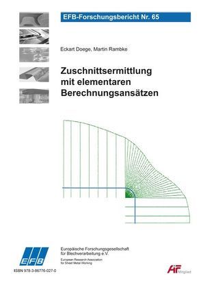 Zuschnittsermittlung mit elementaren Berechnungsansätzen von Doege,  Eckart, Rambke,  Martin