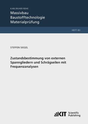 Zustandsbestimmung von externen Spanngliedern und Schrägseilen mit Frequenzanalysen von Siegel,  Steffen