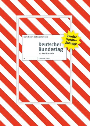 Zweite Vorabauflage Kürschners Volkshandbuch Deutscher Bundestag von Holzapfel,  Andreas