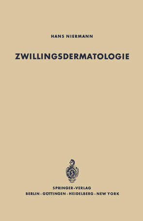 Zwillingsdermatologie von Niermann,  Hans