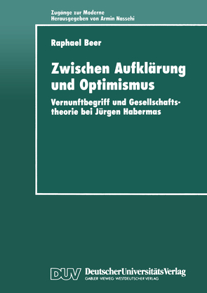 Zwischen Aufklärung und Optimismus von Beer,  Raphael