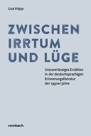 Zwischen Irrtum und Lüge von Volpp,  Lisa