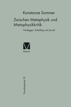 Zwischen Metaphysik und Metaphysikkritik von Sommer,  Konstanze