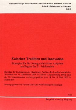 Zwischen Tradition und Innovation von Schleidgen,  Wolf R