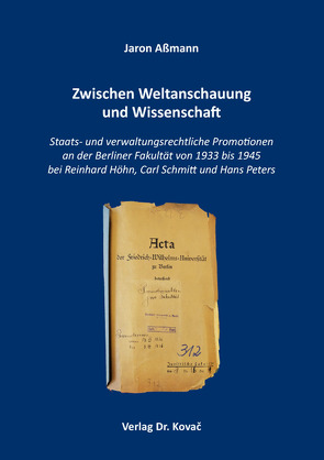 Zwischen Weltanschauung und Wissenschaft von Aßmann,  Jaron