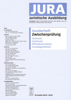 Zwischenprüfung von Coester-Waltjen,  Dagmar, Ehlers,  Dirk, Geppert,  Klaus, Otto,  Harro, Petersen,  Jens, Schoch,  Friedrich, Schreiber,  Klaus