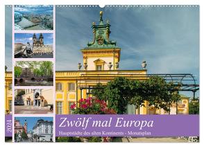 Zwölf mal Europa (Wandkalender 2024 DIN A2 quer), CALVENDO Monatskalender von Tetlak,  Andy