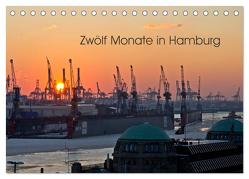 Zwölf Monate in Hamburg (Tischkalender 2024 DIN A5 quer), CALVENDO Monatskalender von Caladoart,  Caladoart