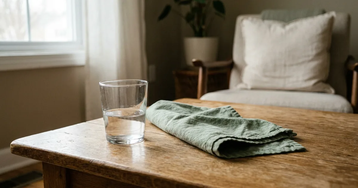 Wasserflecken auf Holz entfernen: Was bei geölten und lackierten Möbeln hilft
